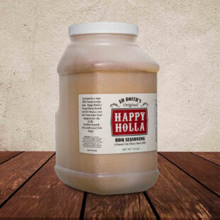 7 lb bottle of Happy Holla BBQ Seasoning